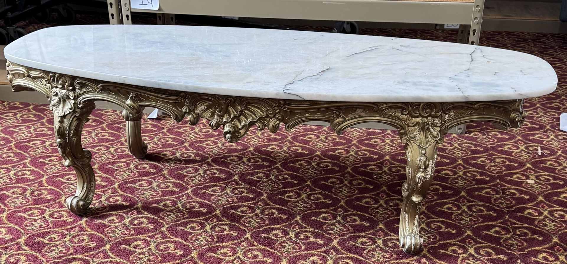 Antique Italian Marble Coffee Table 