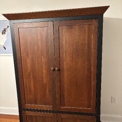Solid Wood Entertainment Cabinet 