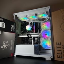 RX 9060 XT 16GB | Ryzen 5 5600X | 16GB DDR4 | White Gaming PC