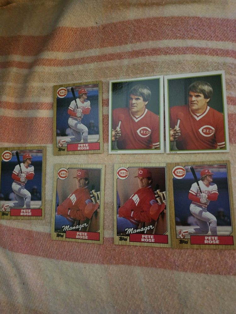 Pete Rose Card Lot