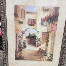 Framed artwork 