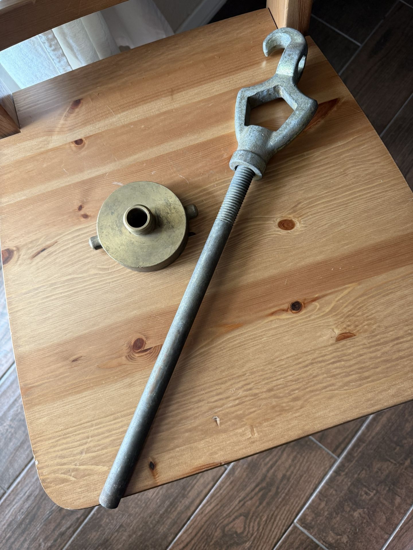  Fire Hydrant Wrench & Brass Cap Set – Heavy Duty Utility Tool 🔧