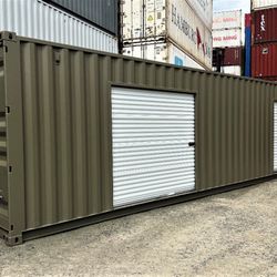 40ft New 1-trip Modified Shipping Containers | Rollup Doors