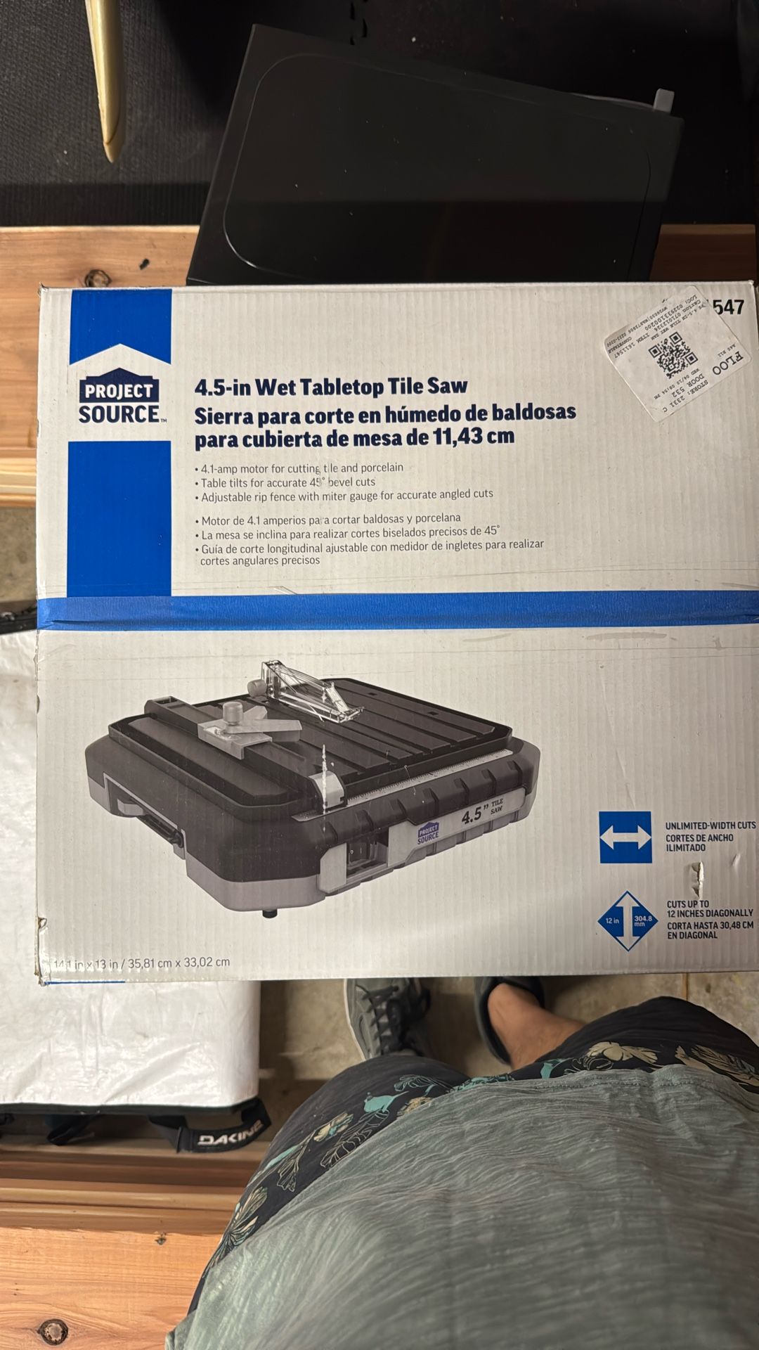 4.5" Wet Tabletop Tile Saw
