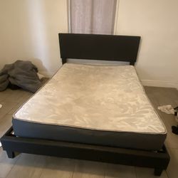 Queen Size Bedframe and Mattress