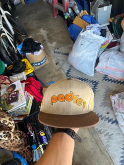 New Era San Diego Padres fitted hat featuring a 1984 World Series side patch