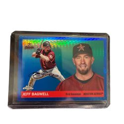 2025 Topps Chrome Platinum Jeff Bagwell #468 Blue Prism Houston Astros 