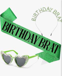BRAT Birthday Decor