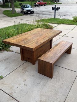 OBO 3 piece rustic wood furniture set OBO