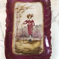 French antique plate