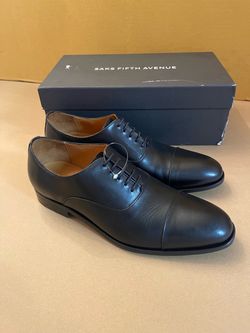 Saks Fifth Avenue Oxford Mens Shoes Size 10 “New” Black Color $170 Firm on Price