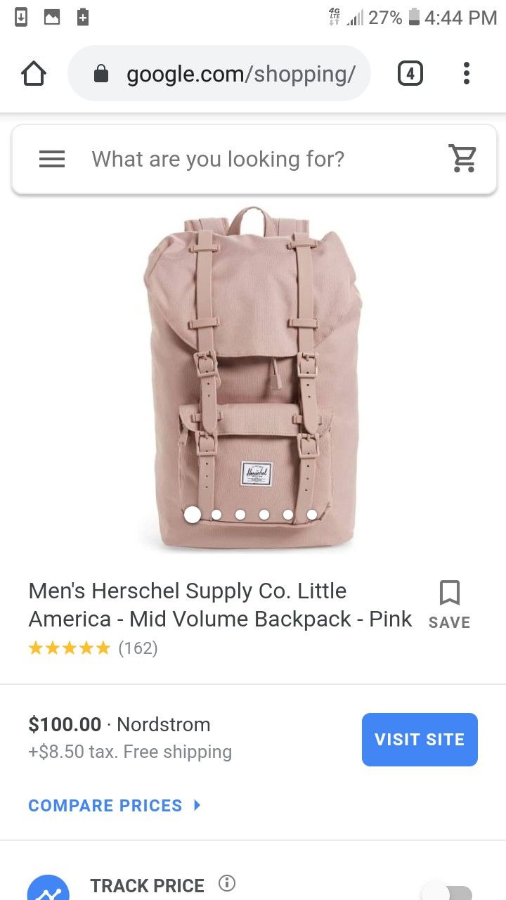 Pink Herschel Backpack