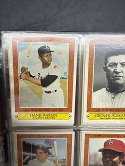 1985 Topps Collectors’ Series All-Time Record Holder Hank Aaron Baseball Card #1