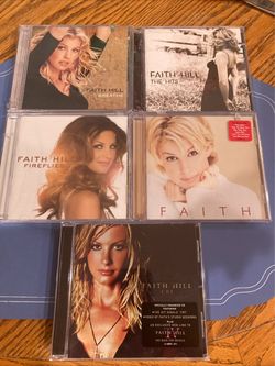 Faith Hill 5 CD’s 4 are factory sealed one is unused mint