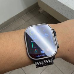 apple watch ultra 2  black titanium milanese loop