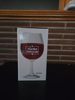 Wine glass Texas sized
