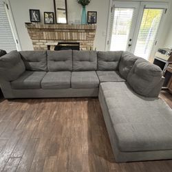Grey L Shaped Couch