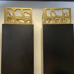 Tall Decorative Columns Black And Gold