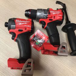Milwaukee New Hammer Drill And Impact Fuel Brushless-4ah Generation - Tool Only
