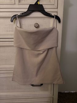 Strapless tube top Light Beige