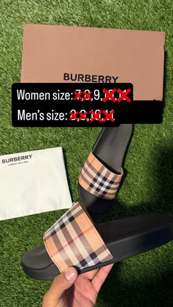 Burberry slides