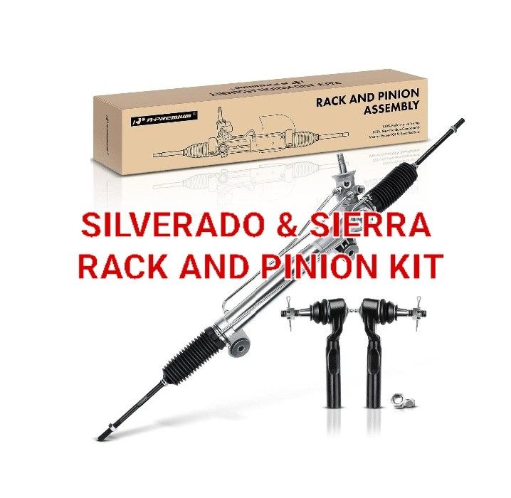 Power Steering Rack & Pinion Kit 1(contact info removed) GMC Sierra Chevy Silverado 1500 2WD