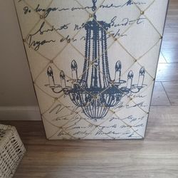Matte Gold Thick Material Frame Chandelier 