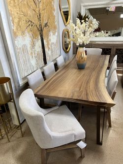 New Solid Wood Live-edge Dining Table!