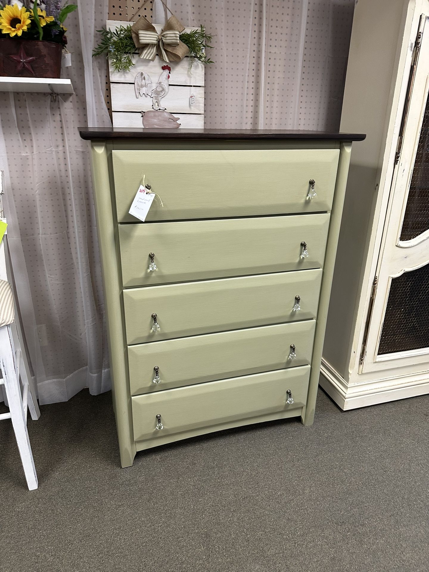 5 Drawer Wood Dresser