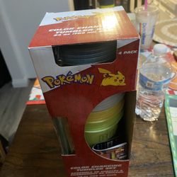 Pokémon Tumbler Set! Brand NEW! Color Change 