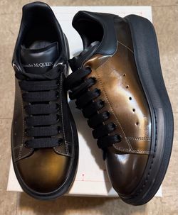 Alexander McQueen fools gold oversized designer men’s sneakers shoes size 42