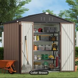8x6 Metal Storage Shed(brand New In Box)