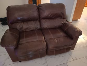 Leather Couches  Recliners --2 piece