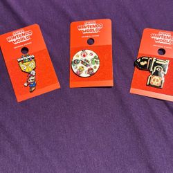 Super Nintendo World Pins