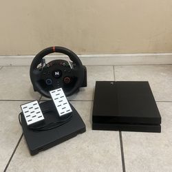 PS4 Racing Sim Bundle – Includes Wheel, Pedals & Shifter