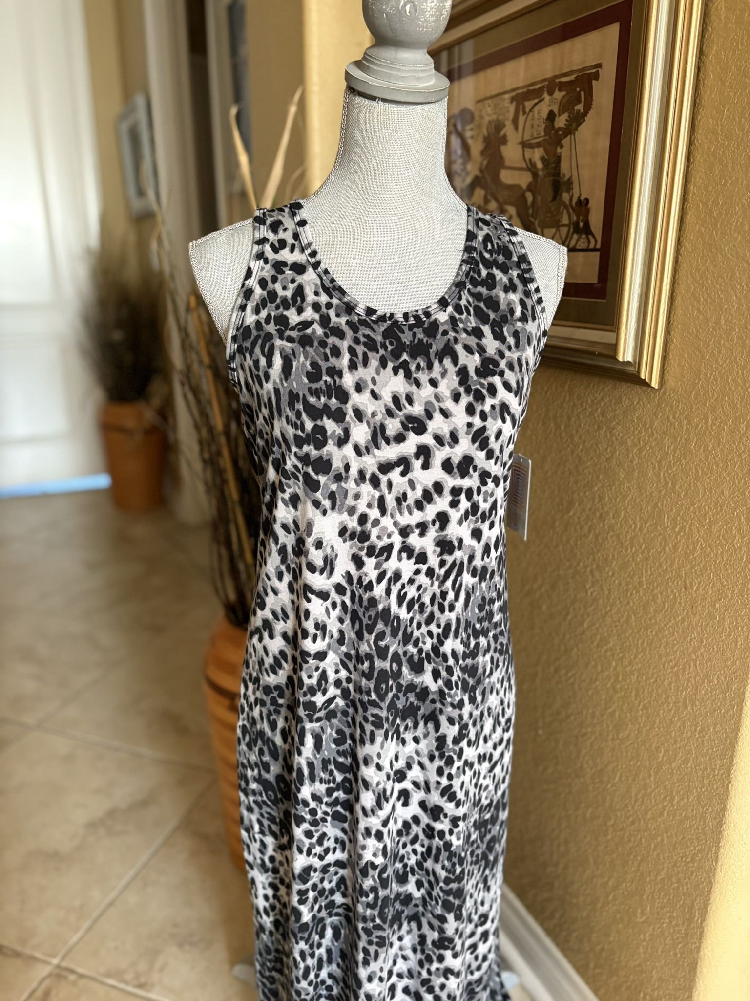 NWT Long Dani Lularoe Dress In Animal Print "Leopard"