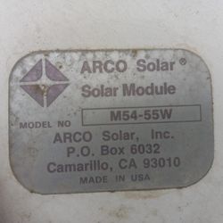 FREE Arco Solar Panels