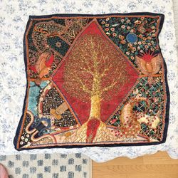 Tree of Life multicoloured silk scarf #boho #festival #scarf #hermesdupe