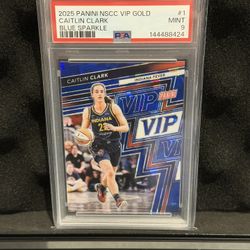 2025 Panini NSCC VIP Gold Caitlin Clark Blue Sparkle