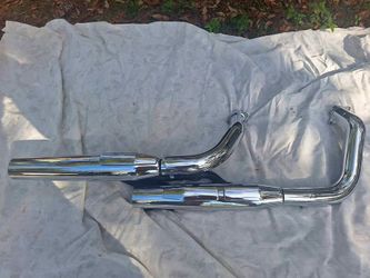 2007 Honda 750 Spirit stock exhaust mufflers.