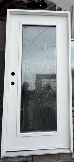 Doors nuevas fiber glass 36x80 impact yes