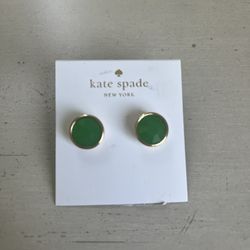 Kate Spade Emerald Studs NWT