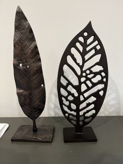 Leaf Sculpture Set Fall Decor