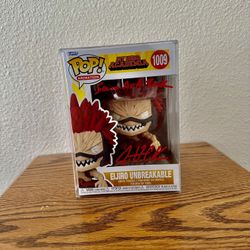 Justin Cook SIGNED Funko Pop My Hero Academia Eijiro Unbreakable