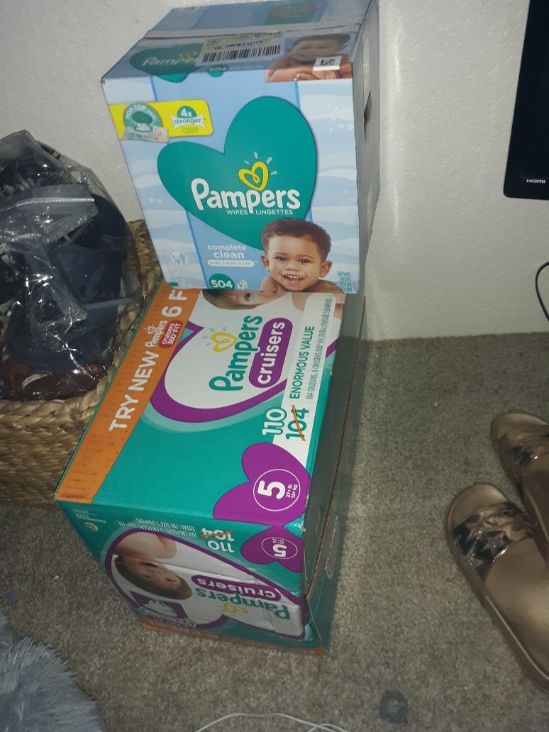 Pampers diapers cruisers size 5