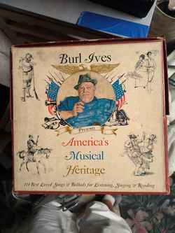 Vintage 1963 Burl Ives America's Musical Heritage 6-LP Vinyl Box Set COMPLETE w/ Songbook Clean