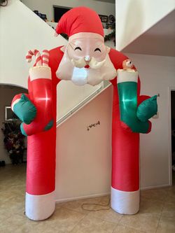 Santa inflatable arch