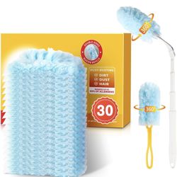 New-Duster Refills for Swiffer Dusters, Multisurface 360 Dusters with 3ft Extendable Handle and 1 Short Handle, Disposable Duster Kit for Dusting Furn