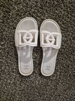 Comfy Beach Sandles, WHITE 