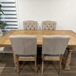Dining Table With 6 Chairs 